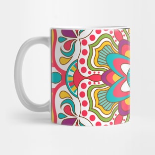 mandala-design, mandala-art, geometric, abstract, mandala and spirituality, colorful, rainbow, mandala pattern, mandala flower patterns, Flower Mandala ,Spirituality Mug